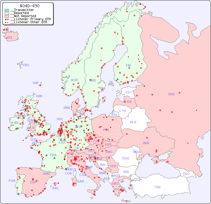 __European Reception Map for $04D-490