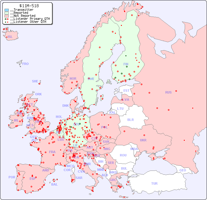 __European Reception Map for $11M-518