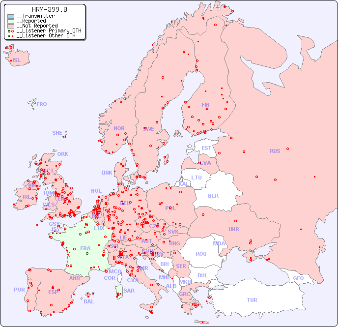 __European Reception Map for HRM-399.8