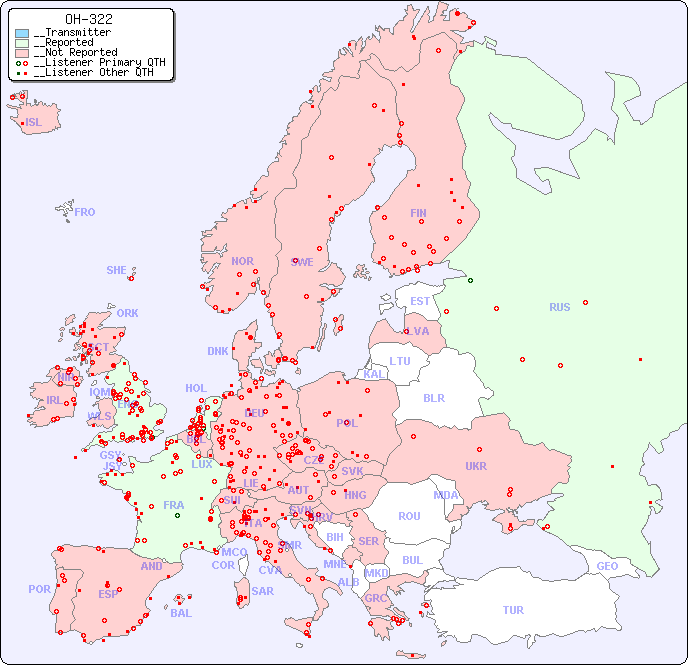 __European Reception Map for OH-322