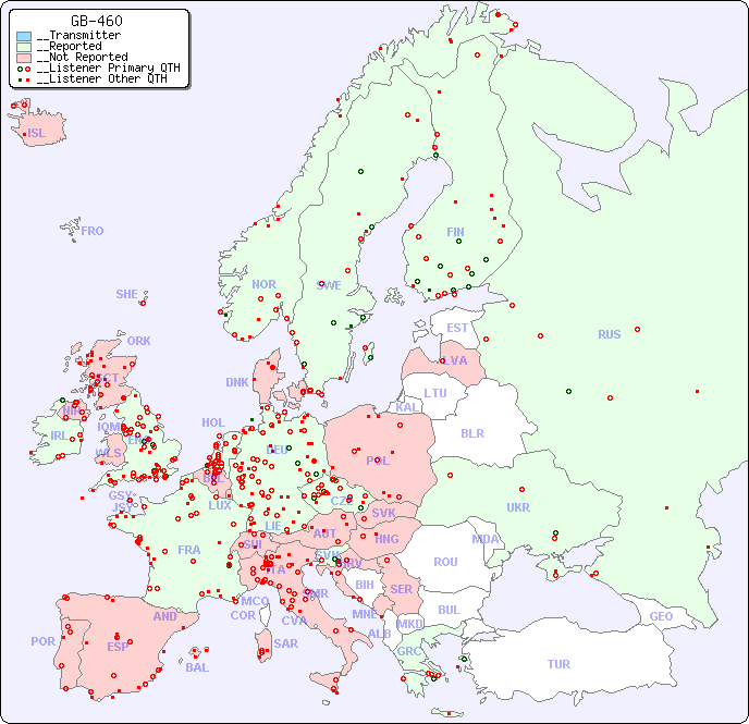 __European Reception Map for GB-460