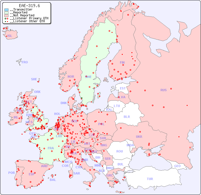 __European Reception Map for EAE-319.6