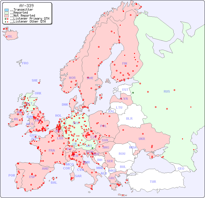 __European Reception Map for AY-339