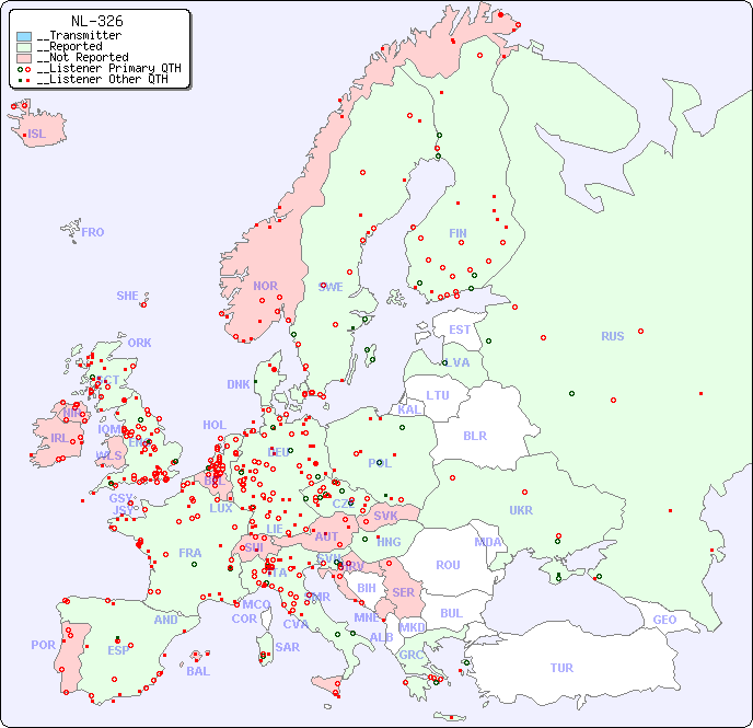 __European Reception Map for NL-326