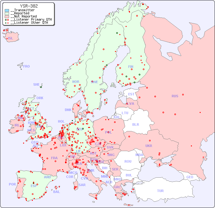 __European Reception Map for YSR-382