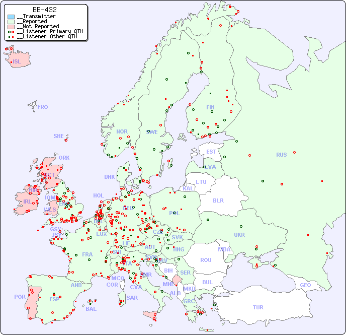 __European Reception Map for BB-432
