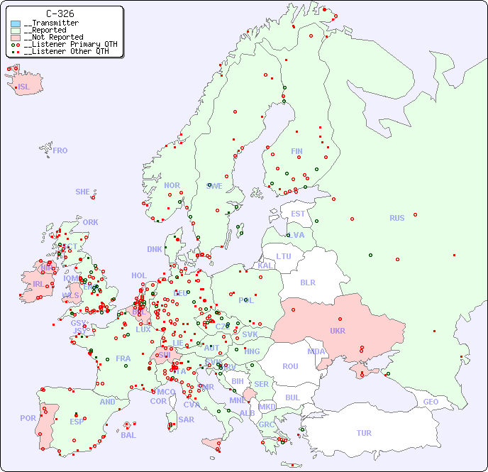 __European Reception Map for C-326