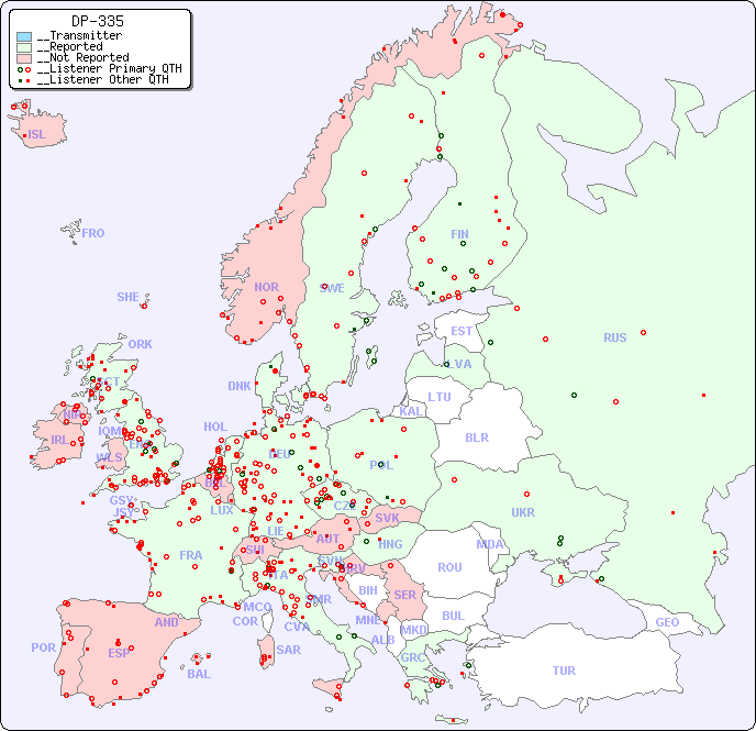 __European Reception Map for DP-335