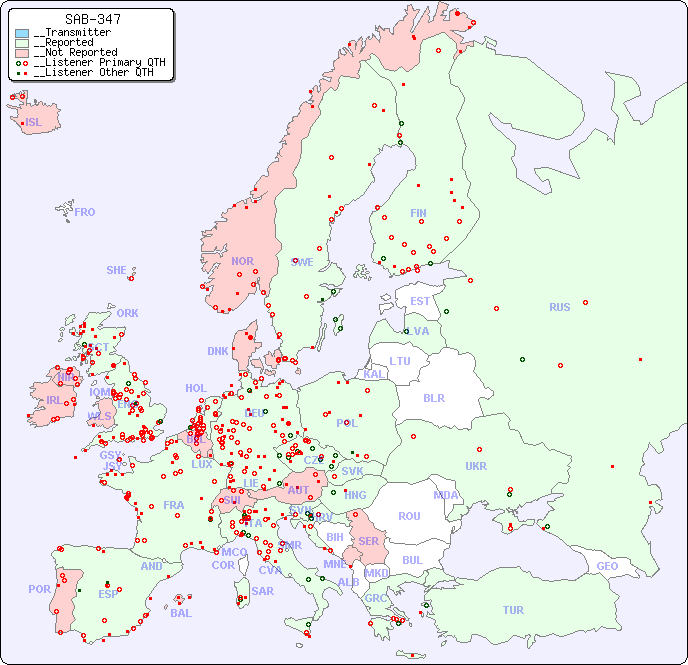 __European Reception Map for SAB-347
