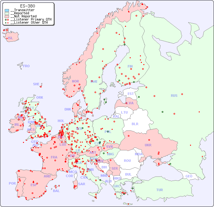 __European Reception Map for ES-380