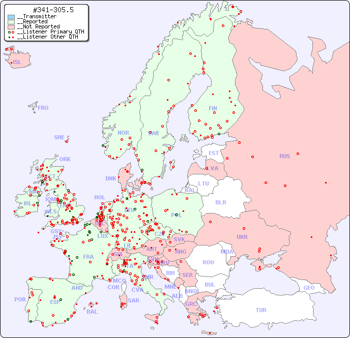 __European Reception Map for #341-305.5