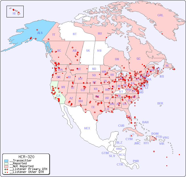 __North American Reception Map for HCR-320