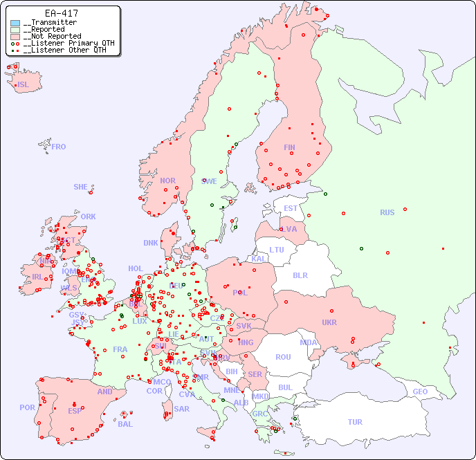 __European Reception Map for EA-417