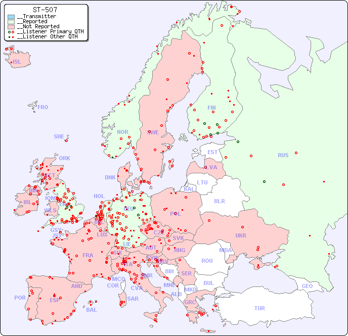 __European Reception Map for ST-507