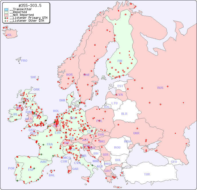 __European Reception Map for #355-303.5
