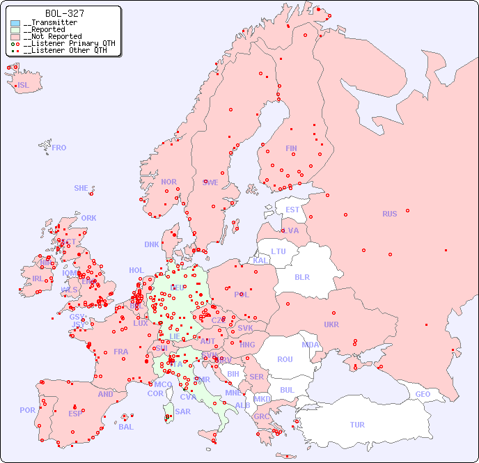 __European Reception Map for BOL-327