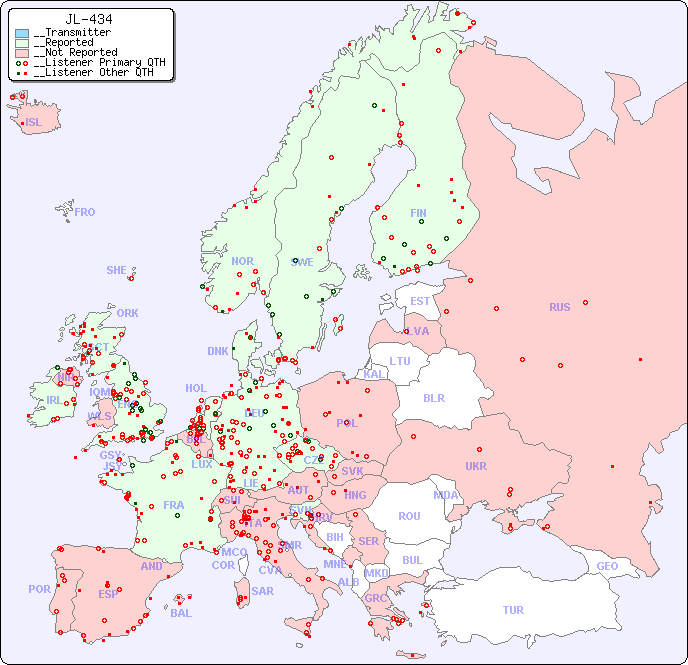 __European Reception Map for JL-434