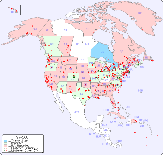 __North American Reception Map for S7-268