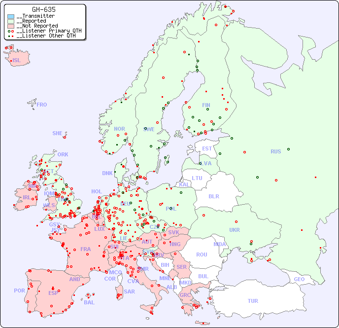 __European Reception Map for GH-635