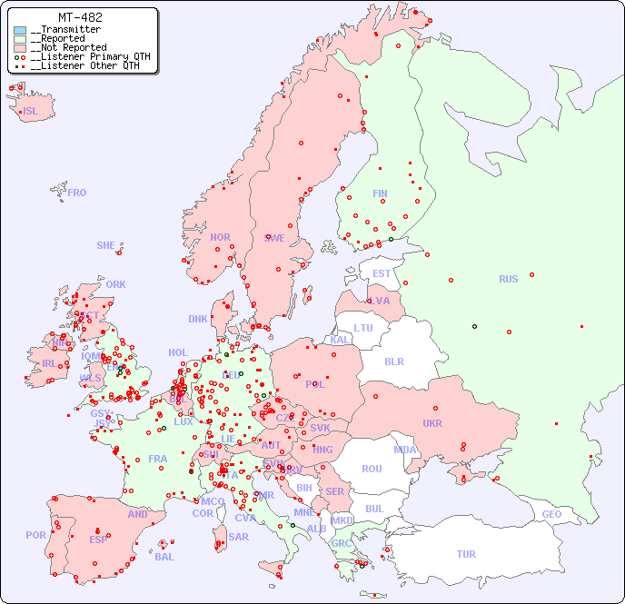 __European Reception Map for MT-482