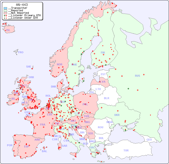 __European Reception Map for AN-443
