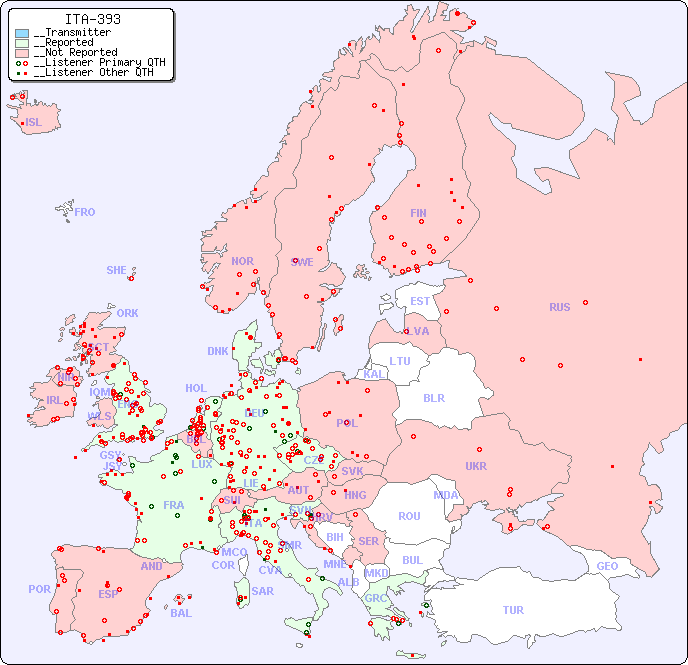 __European Reception Map for ITA-393