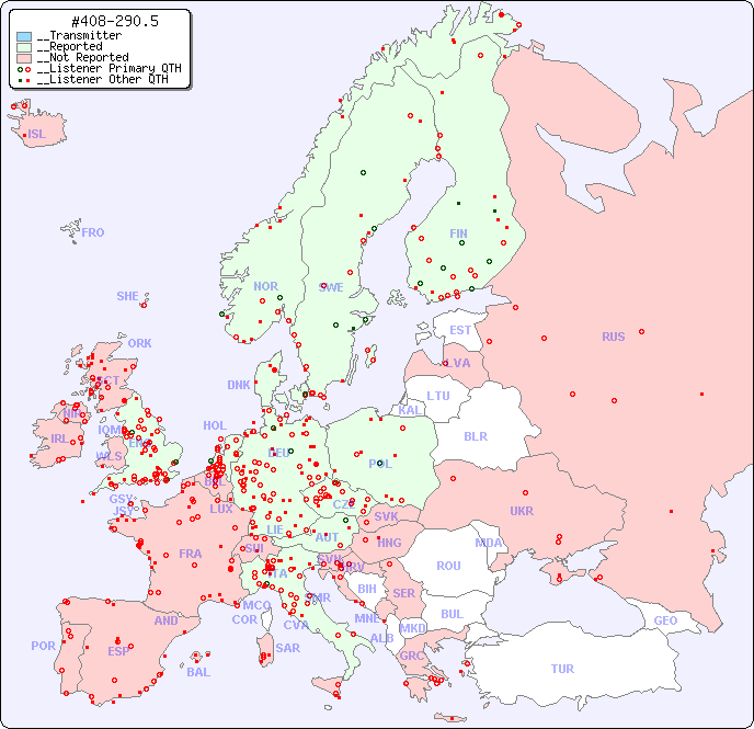 __European Reception Map for #408-290.5