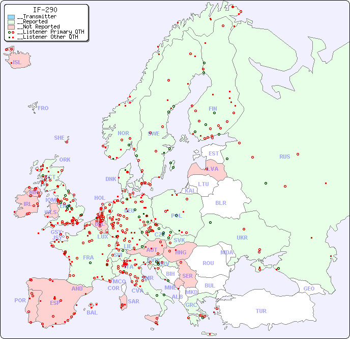 __European Reception Map for IF-290