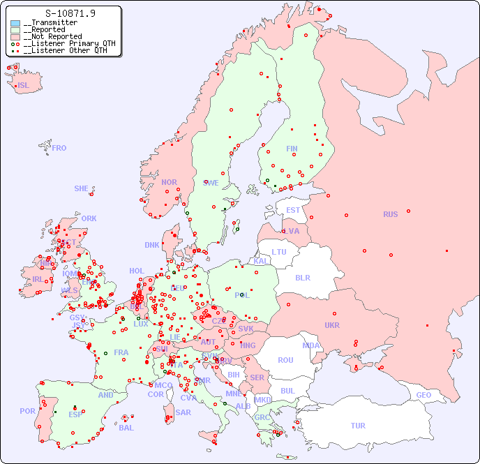 __European Reception Map for S-10871.9