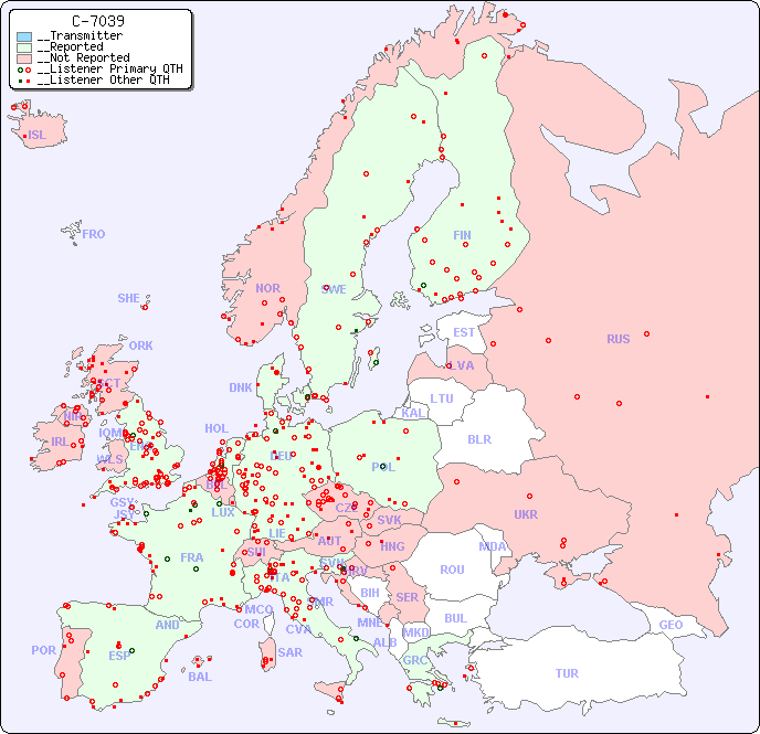 __European Reception Map for C-7039