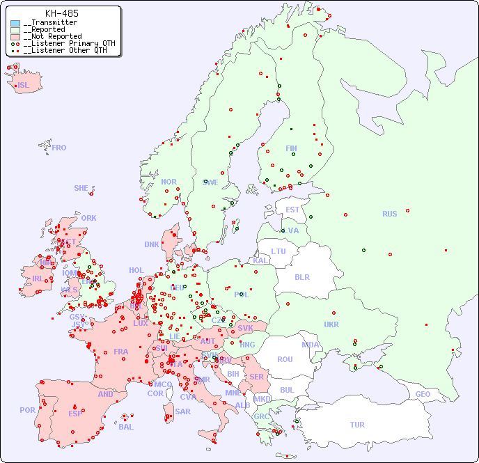 __European Reception Map for KH-485