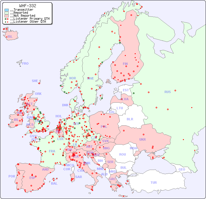 __European Reception Map for WHF-332