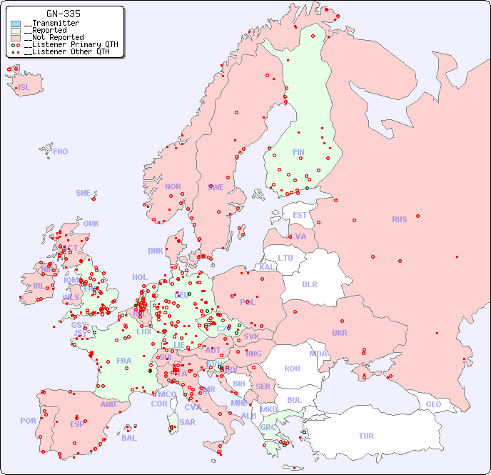 __European Reception Map for GN-335