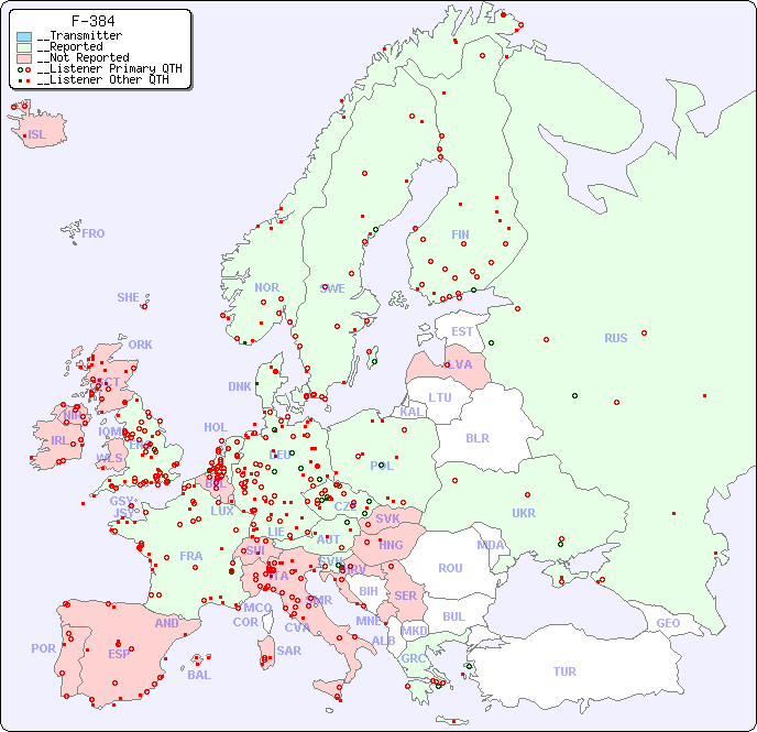 __European Reception Map for F-384