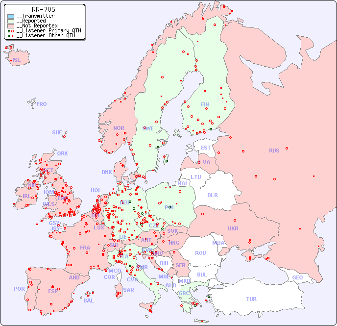 __European Reception Map for RR-705
