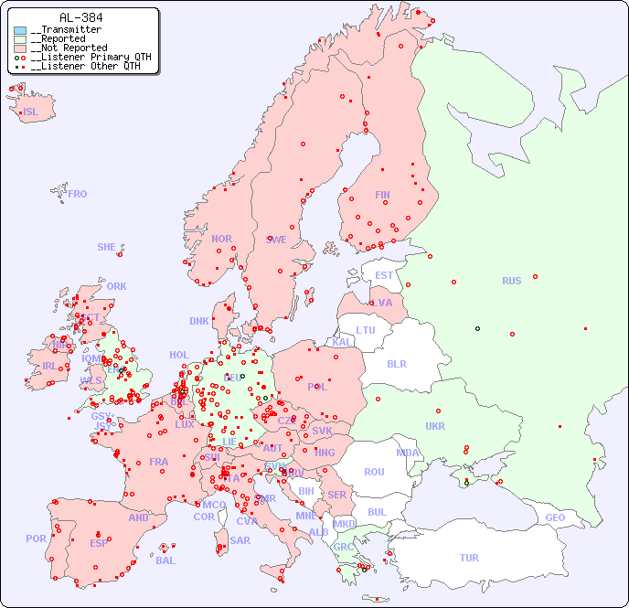 __European Reception Map for AL-384