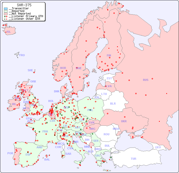 __European Reception Map for SAR-375