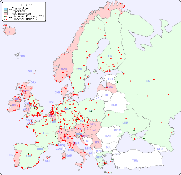 __European Reception Map for TIG-477