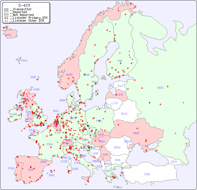 __European Reception Map for D-429