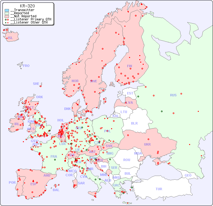 __European Reception Map for KR-320