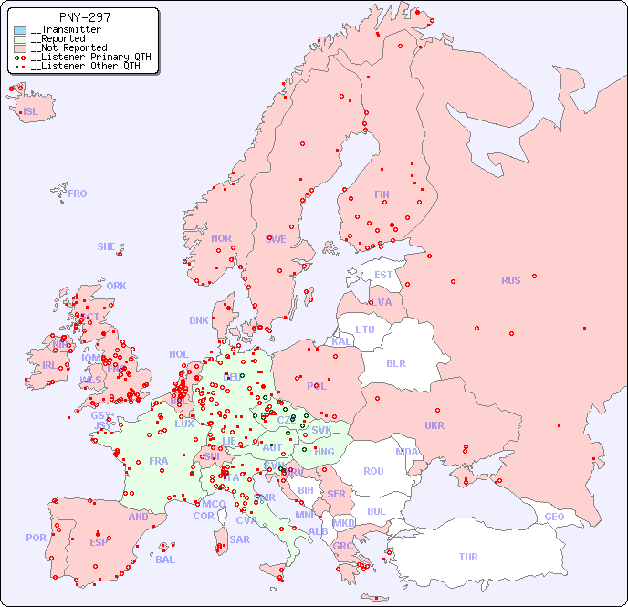 __European Reception Map for PNY-297