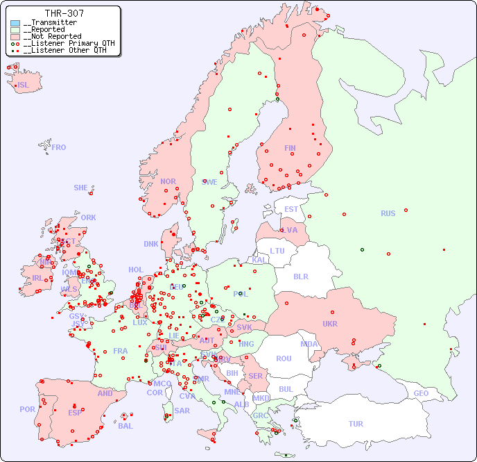 __European Reception Map for THR-307