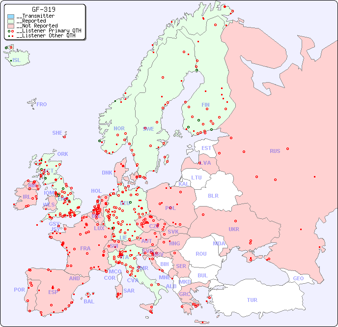 __European Reception Map for GF-319