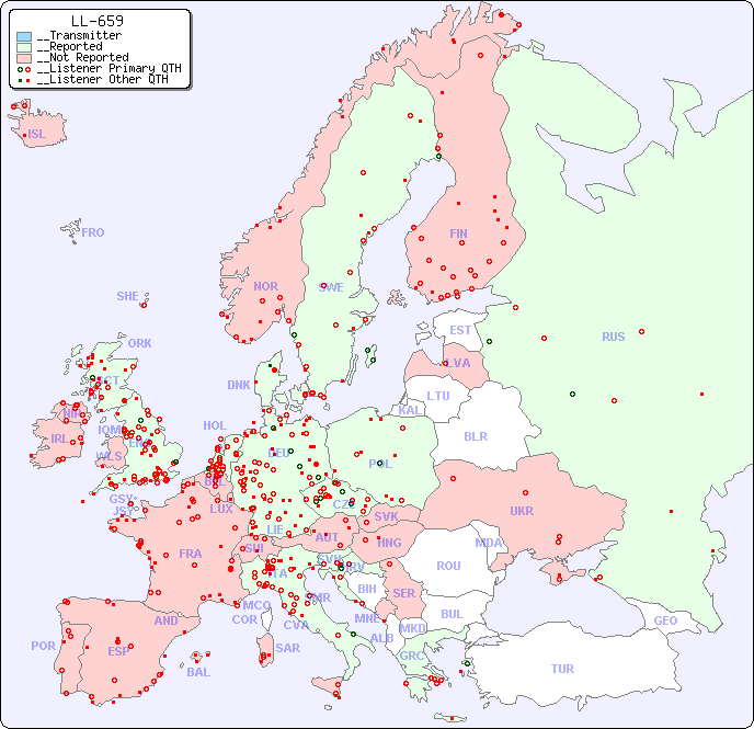 __European Reception Map for LL-659
