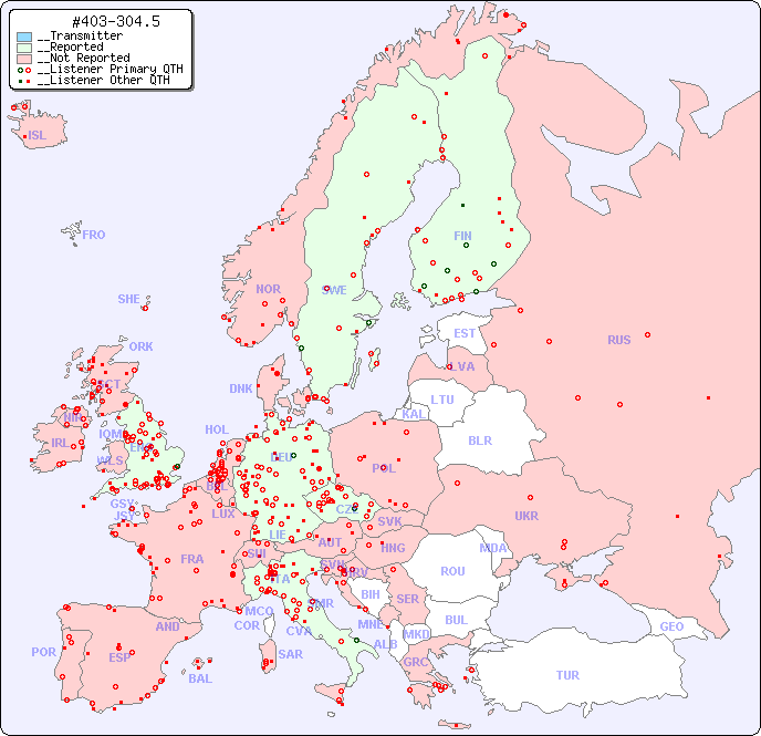 __European Reception Map for #403-304.5