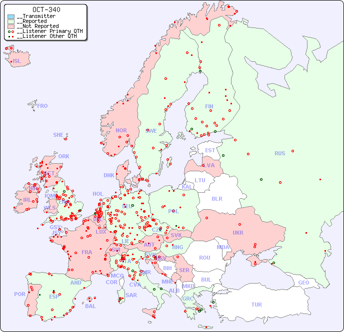 __European Reception Map for OCT-340