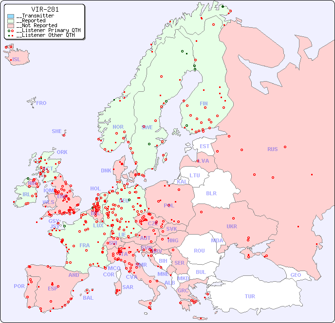 __European Reception Map for VIR-281