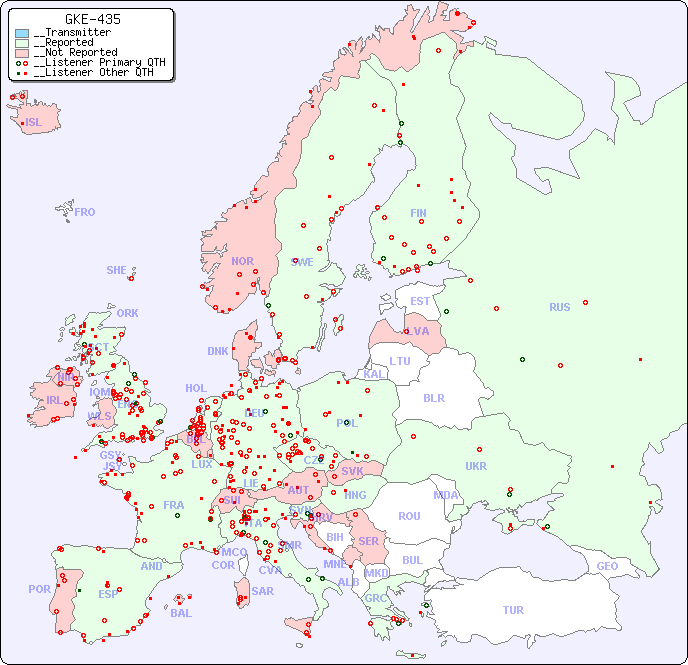 __European Reception Map for GKE-435