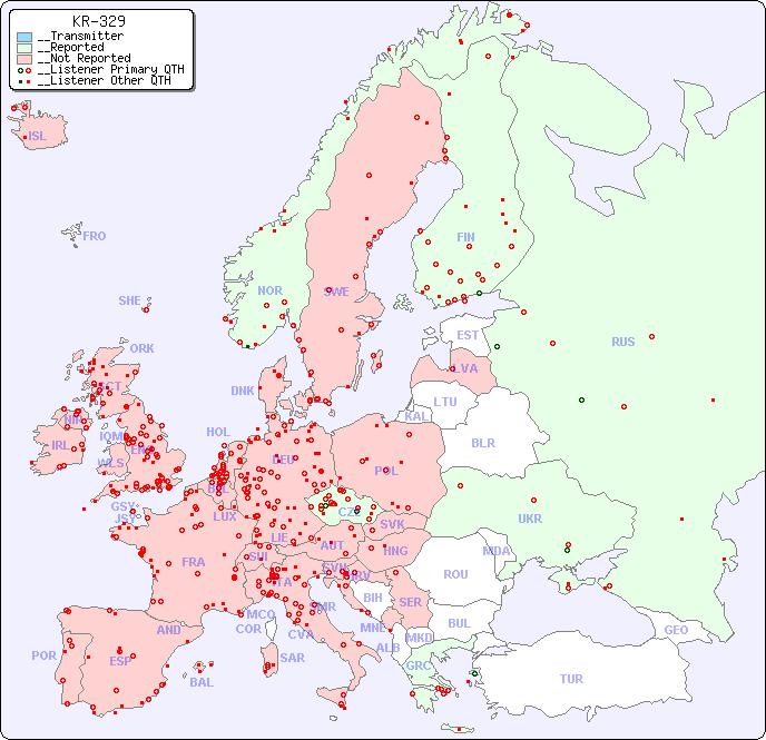 __European Reception Map for KR-329
