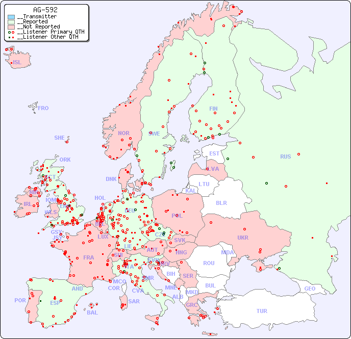 __European Reception Map for AG-592